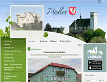 Tablet Screenshot of obecmedlov.cz